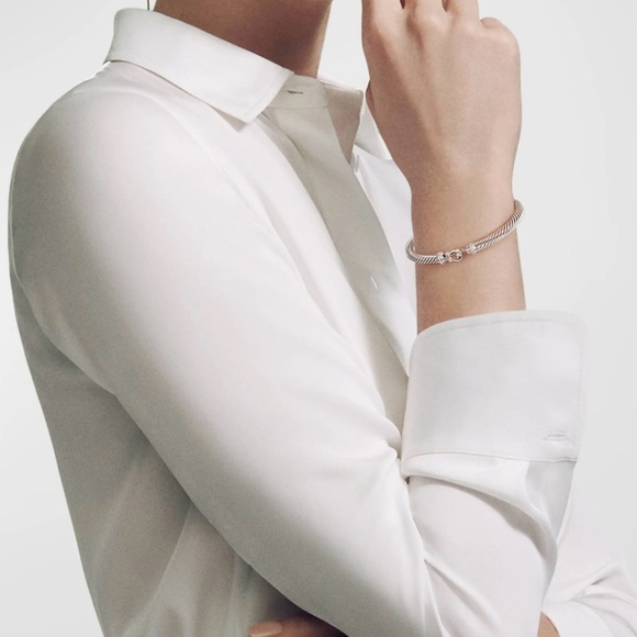 David Yurman Cable Buckle Bracelet 5MM with Diamonds - Picture 2 of 8